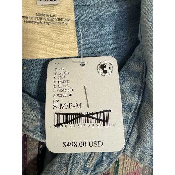 Free People x Tricia Fix | NWT Vintage Repurposed Carhartt Patchwork Coat | M/L - Picture 13 of 16